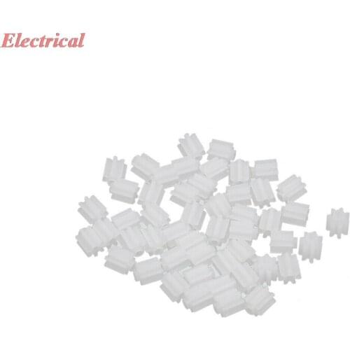 7 Teeth 0.3mm Hole Diameter Plastic Front Gear Wheel