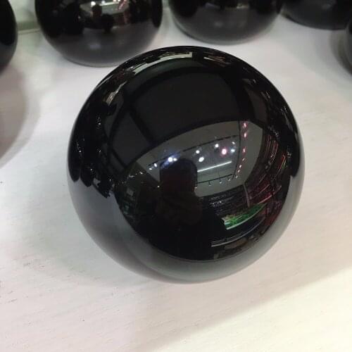 90mm large size natural black obsidian sphere reiki healing crystals ball polished gemstone for home decoration fengshui