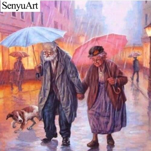 Diamond Painting Full Round Drill Embroidery Art Scenery Couple Picture Mosaic Accessories Cross Stitch Kits Paiting Decorations