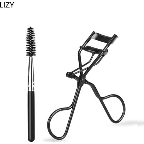 LIZY Eyelash Curler With Eye Shadow Brush Cosmetic Eye Lashes Curlers Makeup Accessories Beauty Tool