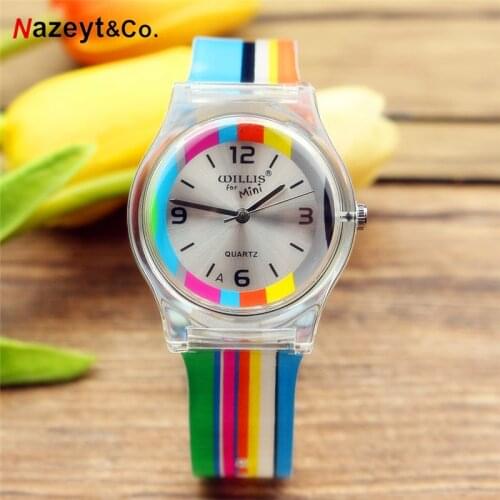 Reloj femenino new fashion women young girls quartz watch lovely casual dial silicone children jelly wristwatch Reloj de cuarzo