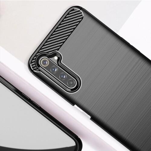 For OPPO Realme 6 Pro Carbon Fiber Cover Full Protection Phone Case Cover Shockproof Bumper for OPPO R15 F7 F5 A79 A75 A3 A73