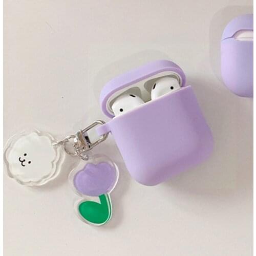 Mini Pro 5 TWS Case cute bear flower cartoon Keychain Accessories Earphone Cover Mini Pro5 Cover Silicone Protective Case
