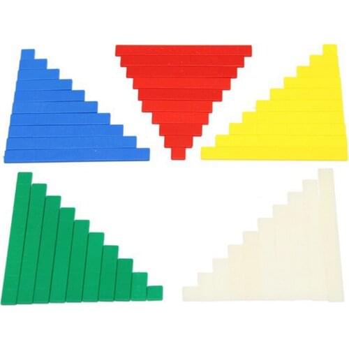 Baby Toy Montessori 50Pcs Colorful Ruler Toys for Mathematics Early Childhood Education Preschool Kids Toys Brinquedos Juguetes