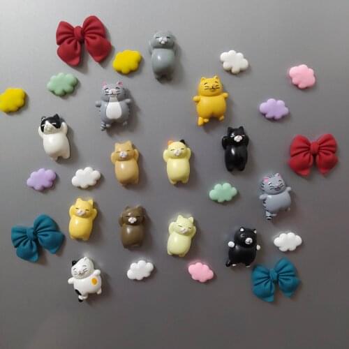Home Decorations, Cute Cat Bow Fridge Magnets, Fridge Magnet Stickers Decoration Gifts