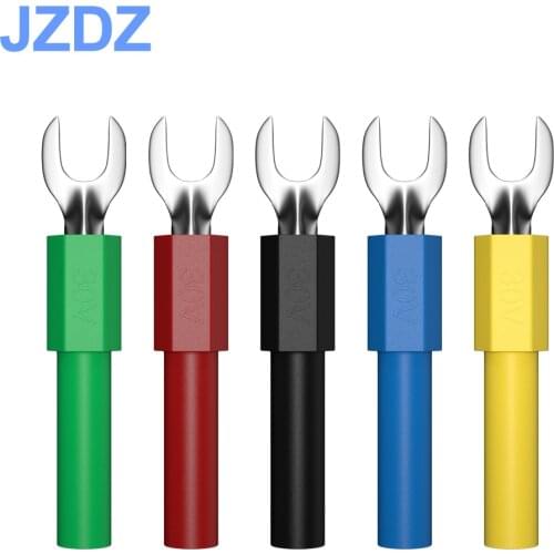 JZDZ 10PCS 4mm Width U&Y Type Welding Insert Harpoon can be insert to 4mm Banana Plug J.20015