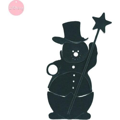 Snowman Metal Cutting Dies Scrapbooking Card Making Embossing Folder Molds Craft Stencils Clear Stamp and Slimline Dies 2020