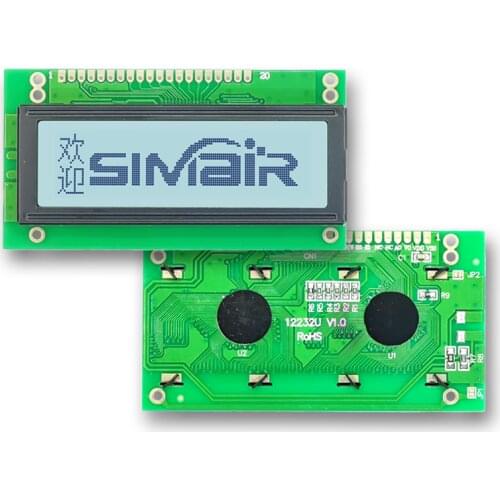 New Big Size 20 PINS SED1520 COB STN 122*32 LCM 12232 LCD Display Screen Module 122x32 Solution Graphic Dots White Backlight