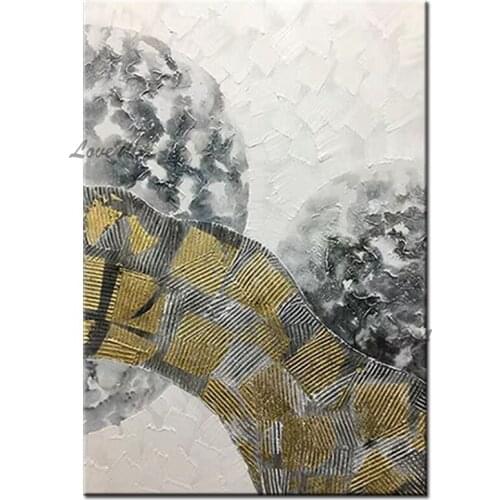 Newest Simple Abstract Texture Design Oil Painting Handmade Canvas Wall Art Home Decoration Paintings Pictures Artwork Unframed