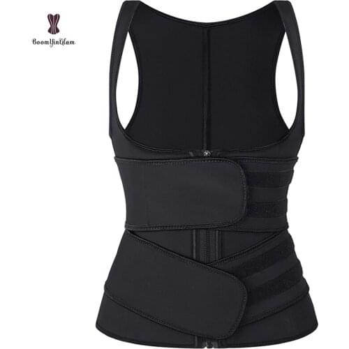 2020 Newest Items Shoulder Straps Slimming Corset 9 Steel Bones 100% Latex Vest Women Body Shaper With Hook And Paste Sticker