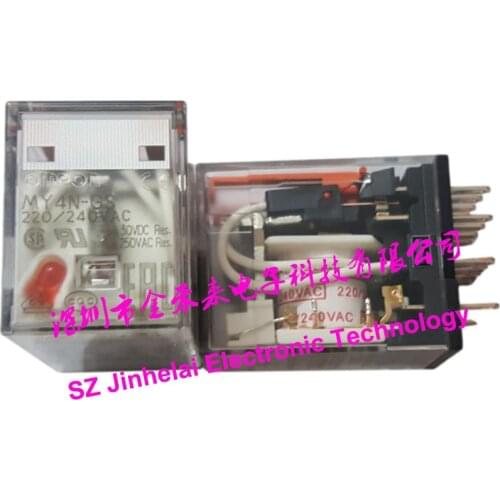 New and original MY4N-GS OMRON RELAY 220VAC 110VAC 48VAC 24VAC 12VAC 12VDC 24VDC 48VDC 110VDC 220VDC