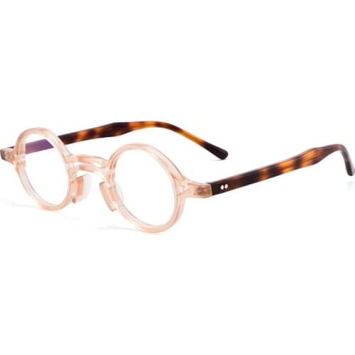 Belight Optical Green Fancy Mini Round shape Men Women Vintage Retro Design Acetate spectacle frame precription lens F2058