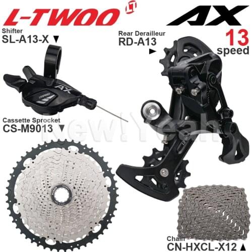 LTWOO AX 13speed MTB Groupset include Right Shifter Rear Derailleur and SUGEK Cassette Sprocket 50T and YBN Chain Original