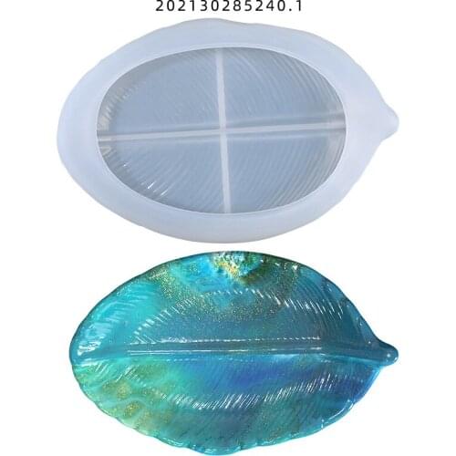 DIY Crystal Epoxy Mold Leaf Storage Tray Dish Decoration Silicone Mold Resin Mould Decorating Tools decoration accessories