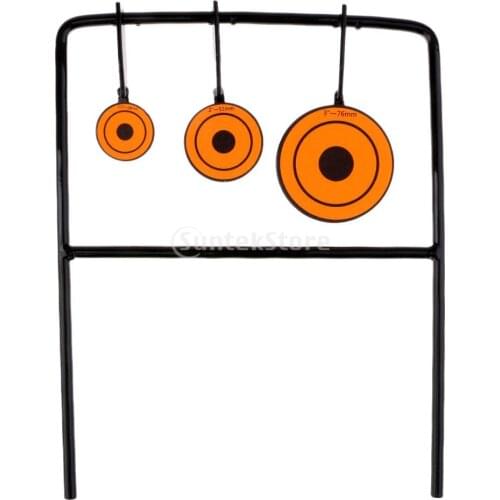 Self Resetting Spinner Target Shooting Practice 3 Sizes Steel Plates Targets Set
