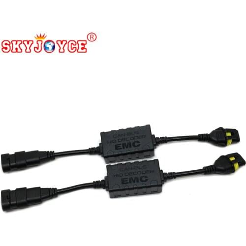 SKYJOYCE 2pcs CAN-BUS HID decoder EMC HID ballast Warning Canceller Decoder NO error OBD Load Resistor for F5T A2088 ballast