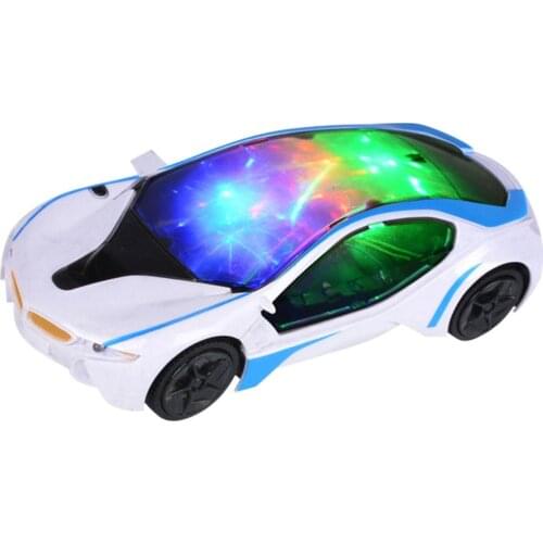3D Universal Electric Car Toy Led Flashing Light Music Singing Sound Toy Universal Car Childrens Sports Car Model Toys