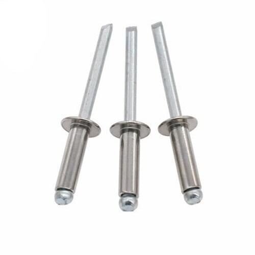 20pcs M4 Blind rivet Heart rivets Round head pull Nail decoration nail 304 stainless steel 6mm-25mm Length