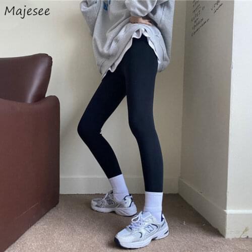 Thick Legging High Waist Women Solid Plus Size Warm Slim Ankle Length Simple Stretch Fitness Breathable Female Sexy Daily New