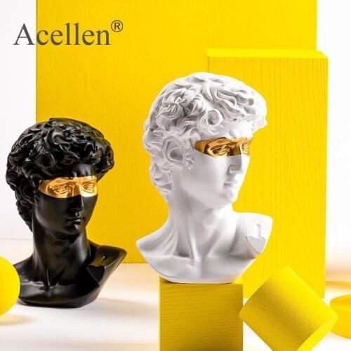 15CM Abstract Sculpture Resin David People Statues for Decoration Statue Home Decoration Accessories Mythology Europe Modern