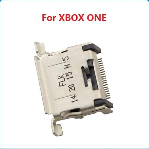 2Pcs For XBOX ONE HDMI-compatible Port HD Interface Connector Socket Replacement For Microsoft Xbox One Tail Plug Original Part