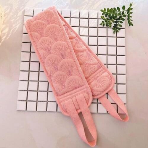 4pcs Back Bath Body Brush Massage Shower Rubbing Back Belt Exfoliating Skin Towel Cleaning Bathroom Shower Strap