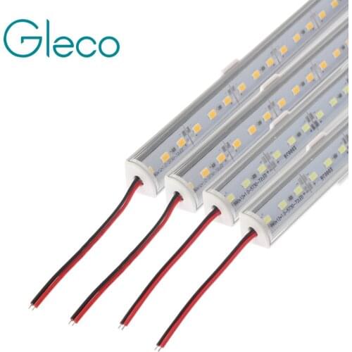 5PCS DC12V Wall corner LED Bar Light 5730 36 LED 50CM V shape Aluminum Profile 5730 5630 LED Hard Rigid Strip Light Cabinet Lamp