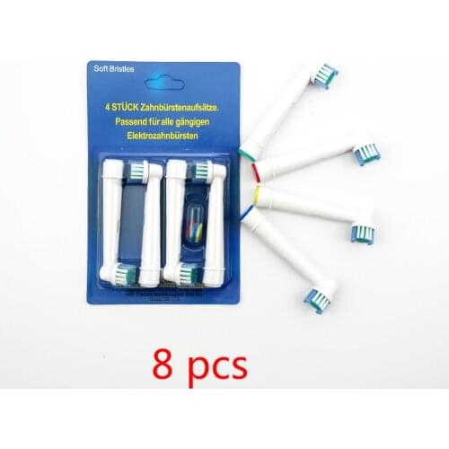 8 pcs Replacement Brush Heads For Oral-B Electric Tooth brush Fit Advance Power/Pro Health/Triumph/3D Excel/Vitality Precision