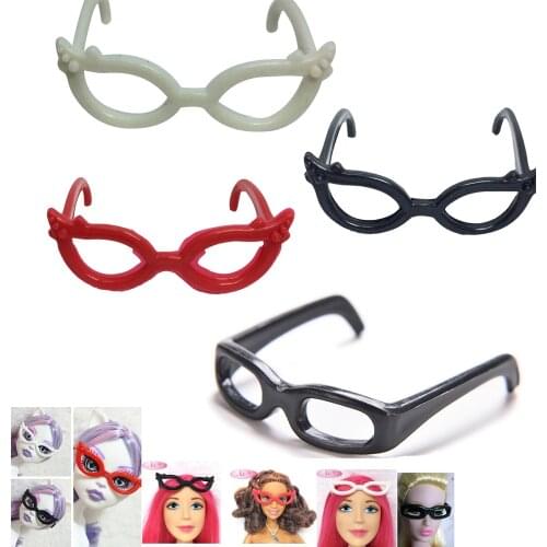 NK 4pcs/set Dolls Accessories Different Plastic Glasses For Monster High Doll For Barbie Doll the best Christmas gift DZ
