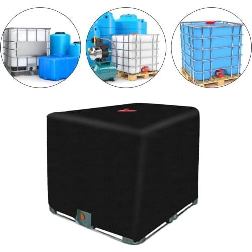 Black IBC Outdoor Cover For Rain Water Tank 1000 Liters Container Foil Waterproof Anti-Dust Cover Sun Protection Oxford Cloth