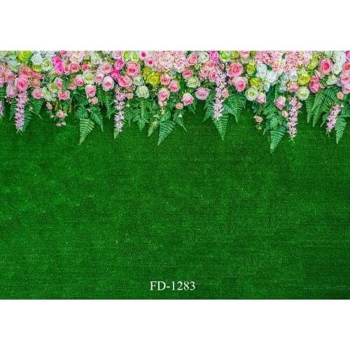 Flowers Wall Photography Backdrop for Photo Shoot Props Wedding Child Baby Shower Kids Vinyl Cloth Photo Background Photo Studio