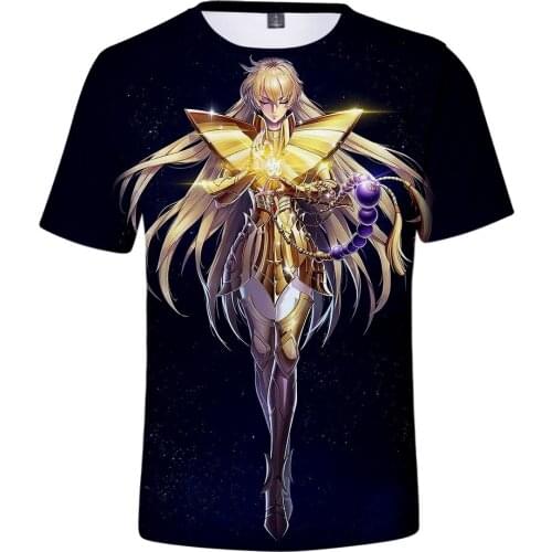 Saint Seiya T shirt Fashion Hot new 3D Print Men boys Women Summer Short Sleeve Tops 3D Men Tees girl Saint Seiya casual t shirt