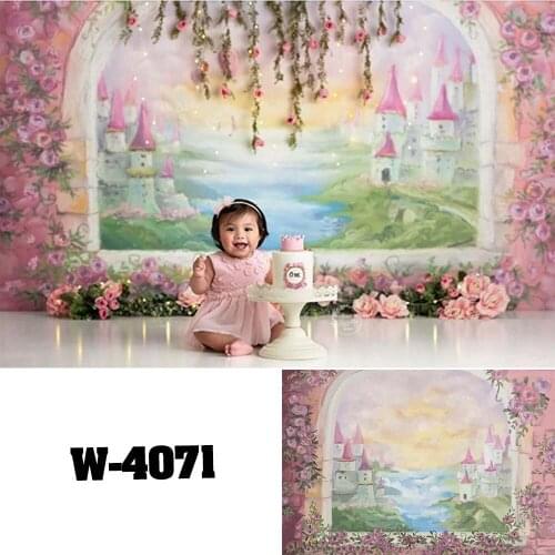 Art Painting Watercolor Nature Landscape Floral Background Photography Backdrops Photo Shoot Studio Portrait Backdrop Curtains