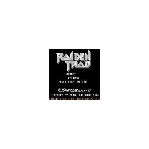Raiden Trad Game Cartridge Newest 16 bit Game Card For Sega Mega Drive / Genesis System