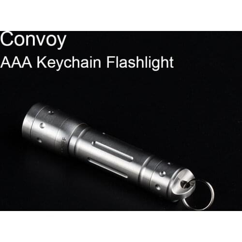 Convoy AAA Flashlight with CREE XPE2 Led Inside EDC Mini Torch Key Chain Lamp Pocket Keychain Linterna Tiny Camping Latarka