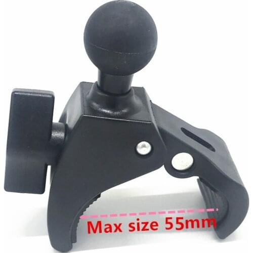 Motorcycle Bicycle Handle Bar Rail Mount Handlebar Clamp with 1 inch Ball Mount for Gopro Action Camera