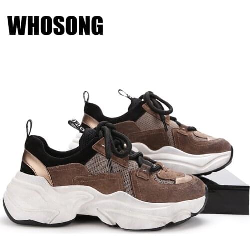 Women Chunky Sneakers Ladies Sport Sneakers Female Brand Platform Shoes Girls Slip On Sneakers Woman Casual Sneakers Trainers