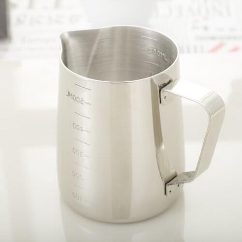 900ml stainless steel measurre cup/Stainless Steel Steaming Frothing Pitcher for Espresso Machines,Milk Frothers & Latte Art jug