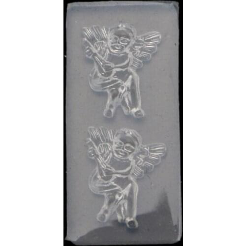 Mini Angel Crystal Epoxy Resin Mold Necklace Pendants Silicone Mould DIY Crafts Ornaments Jewelry Decorations Casting