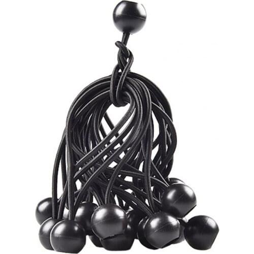 Pack of 10 pieces of spherical elastic cord fastening multi-purpose easy to install elastic cord for awning waterproof loop hook
