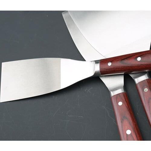 1" 2" 3" 4" Putty Knife Scraper Blade Shovel Carbon Steel Wall Plastering Knife Hand Construction Tools