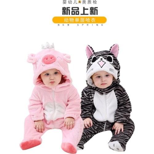 Baby Clothes Winter Autumn Style Newborn Baby Rompers New Baby Boys Girls Jumpsuits Cartoon Cat Infant Overalls