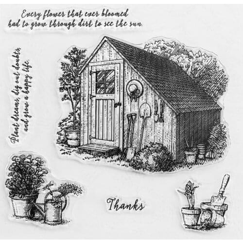 Garden House Silicone Clear Seal Stamp DIY Scrapbooking Embossing Photo Album Decorative Paper Card Craft Art New 2020