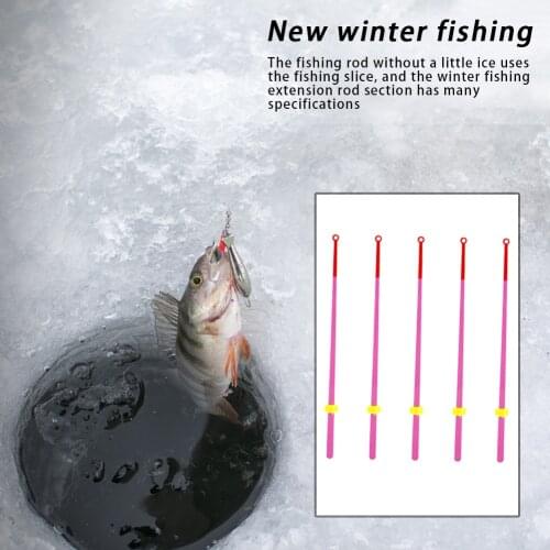 5pcs Portable Winter Ice Fishing Rod Top Tip Outdoor Fishing Pole Tackle Fishing Extension Pole Tackle Accessories Fishing Tools