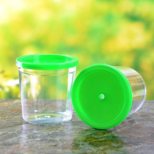 Portable Fish Tank Aquariums for Kids Mini Plastic Terrariums Tiny Transparent Cages for bugs Small Reptile Collecting