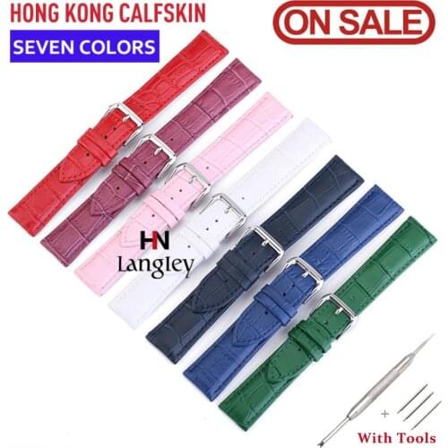 Watch Band Genuine Leather straps 12mm 18mm 20mm 14mm 16mm 24mm 22mm watch accessories men High Quality Brown colors Watchbands