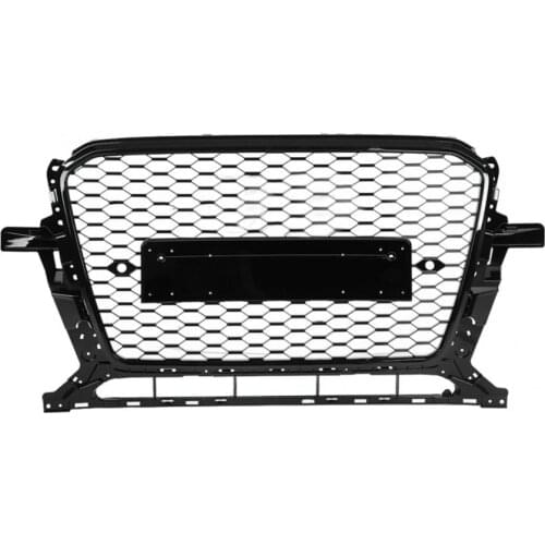 For SQ5 Style Car Front Bumper Mesh Grille Grill for Audi Q5/SQ5 8R 2013 2014 2015 2016 2017 car accessories