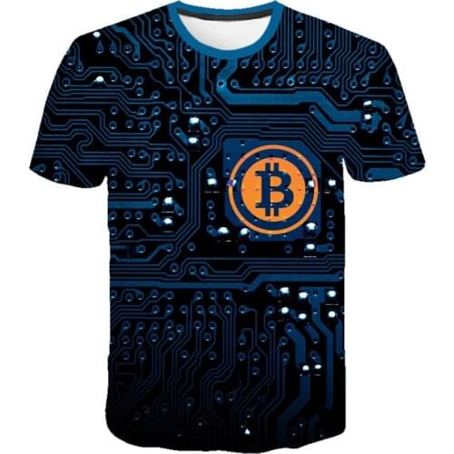 Summer Bitcoin Revolution Shirt Mens Womens Cryptocurrency Shirt Cryptocurrency Coin Cool Casual Pride 3D Fashion Unisex 2021