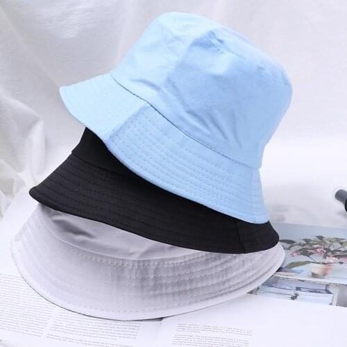 Fisherman hat harajuku Women Bob outdoor fisherman cap Fashion Panama Hats Men Double-sided Beach Unisex Caps Hip Hop Sunscreen