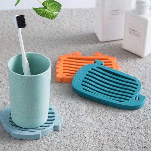 Silicone Soap Dishes Soap Tray Holder Storage Soap Rack Soap Saver Home Bathroom Wash Soap Holder Organizer Portable Soap Dish